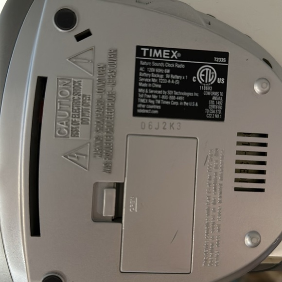 Timex T233G Alarm Clock Radio Nature Sounds Tested fully functional Retro - Picture 6 of 6